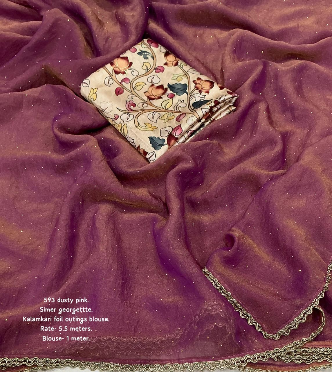 New simer georgette saree