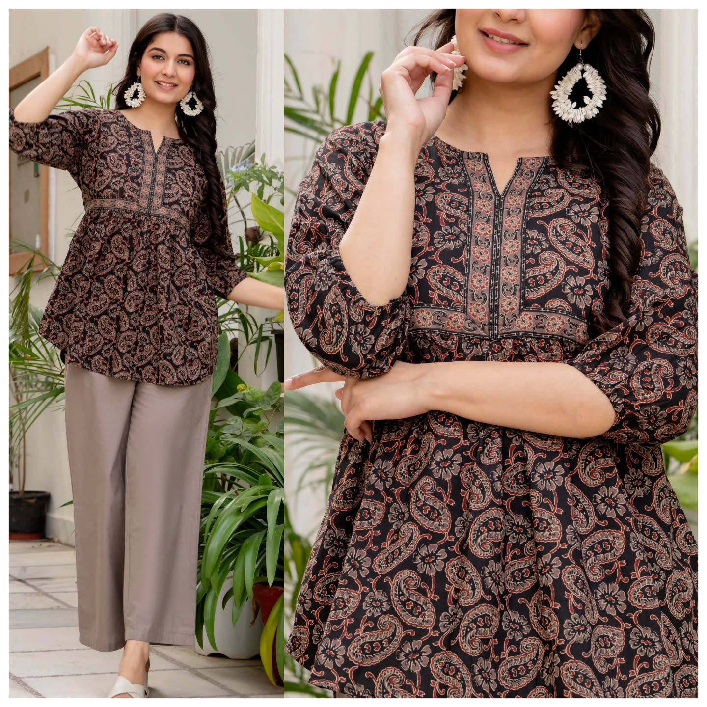 Printed tops for office and regular wear