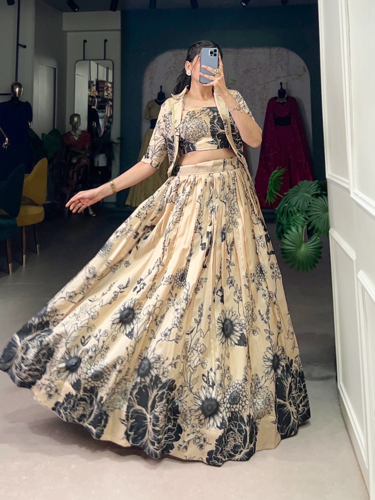 Lehenga Blouse with koti