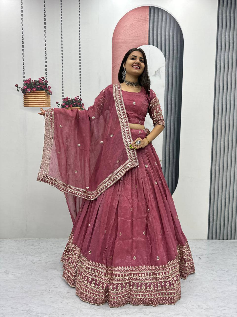 Lehenga choli Dupatta Set