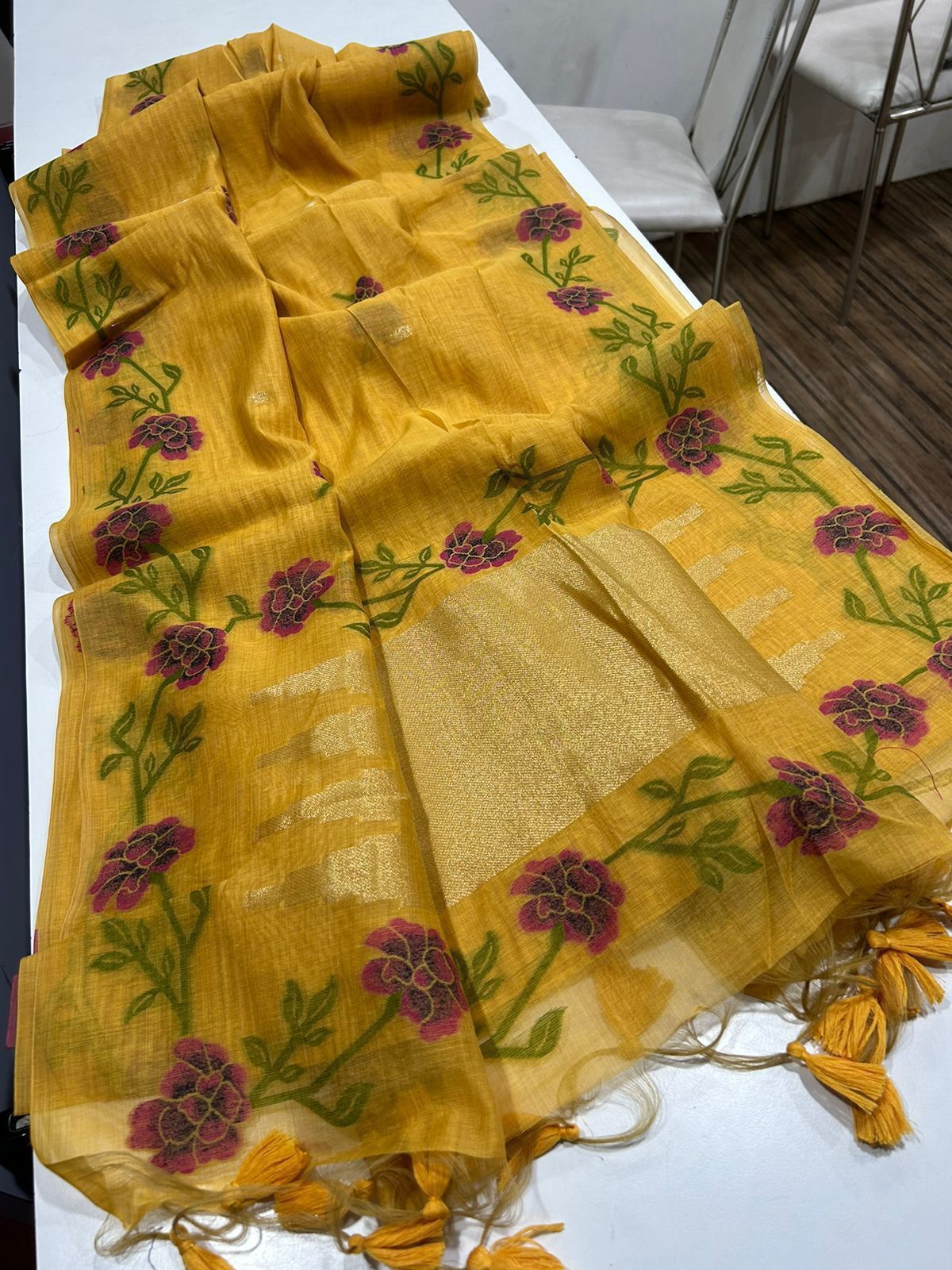 Premium soft muga silk saree