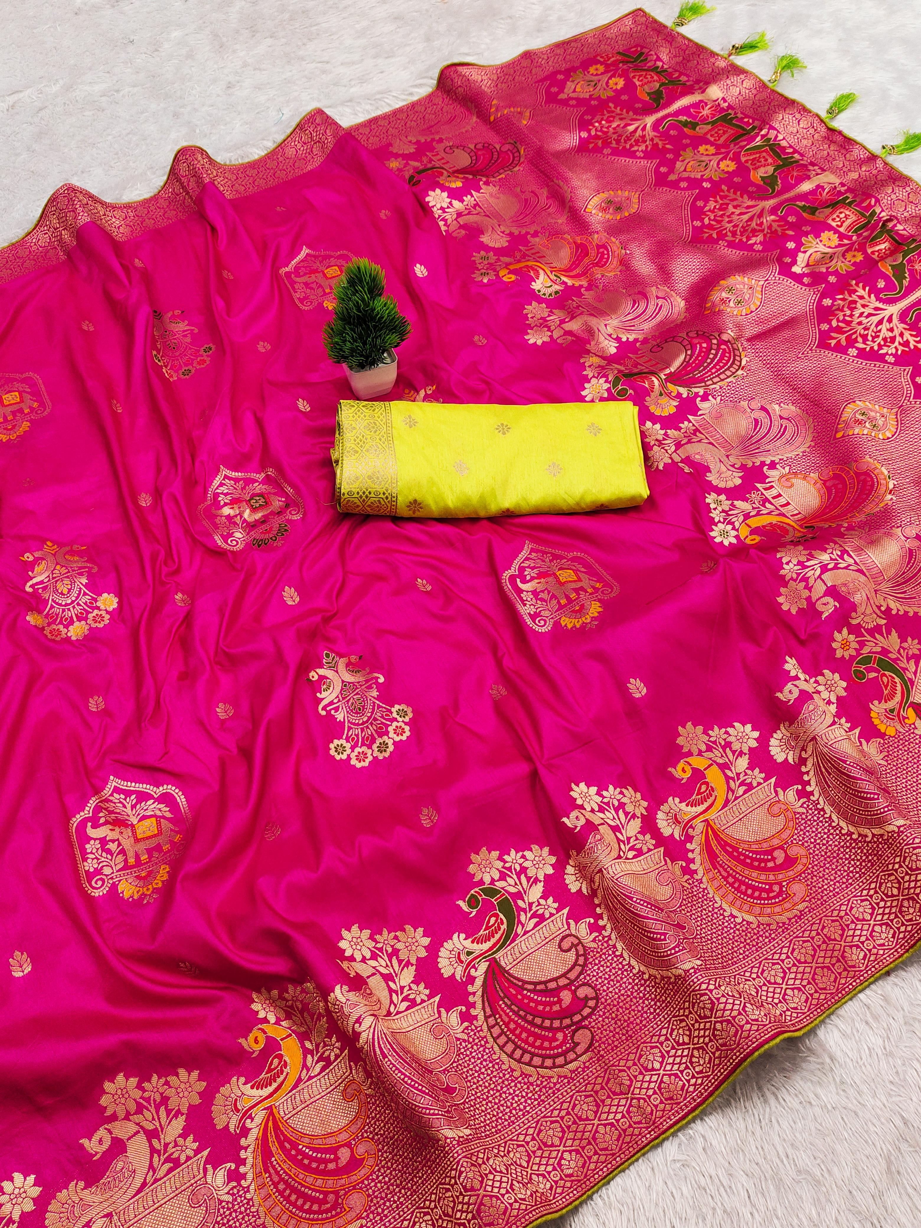Pure viscose Dolla Silk saree