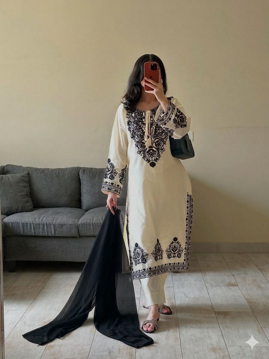 TOP AND PANT WITH DUPATTA PAIR