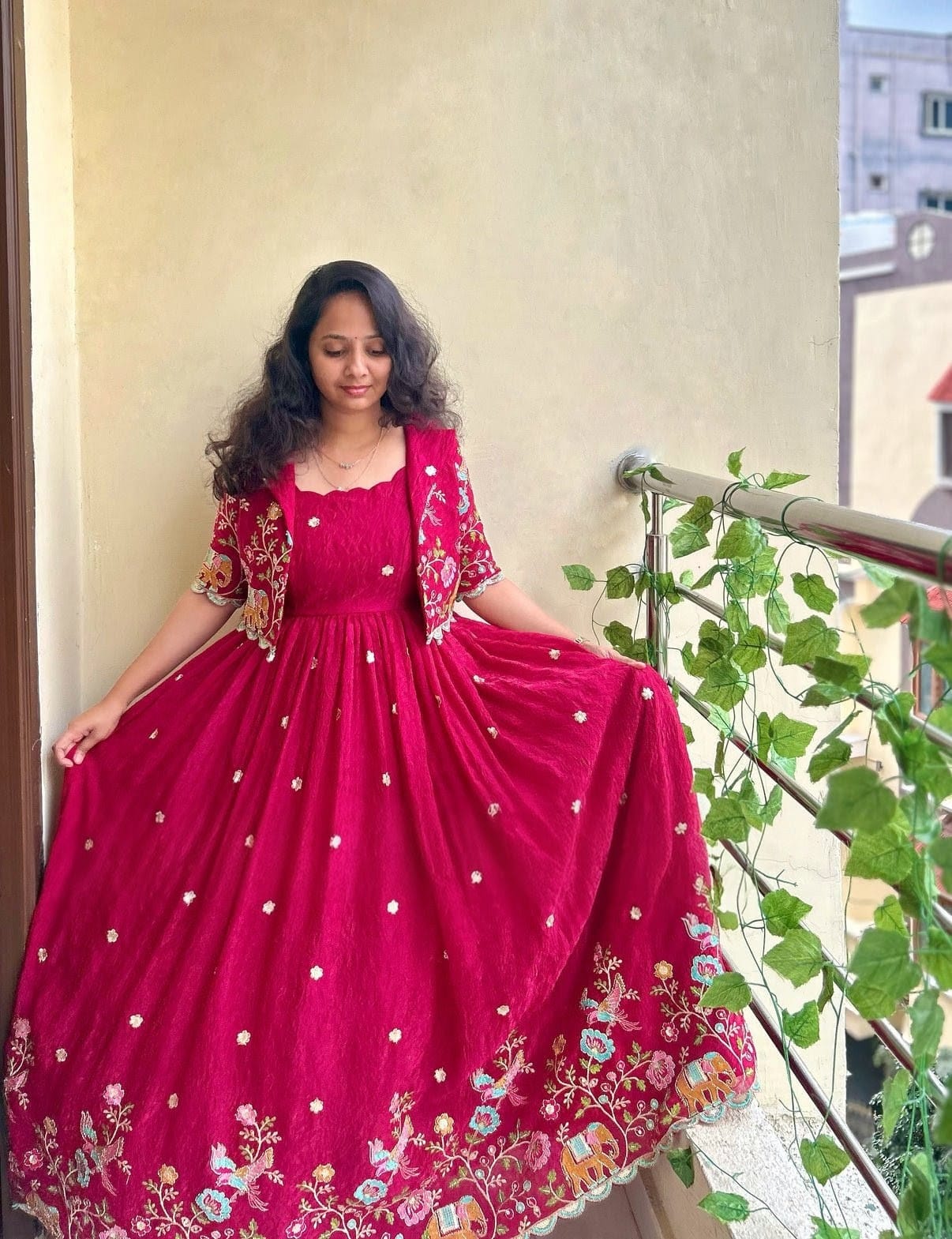  Beautiful In Our Embroidery Gown And Jacket 