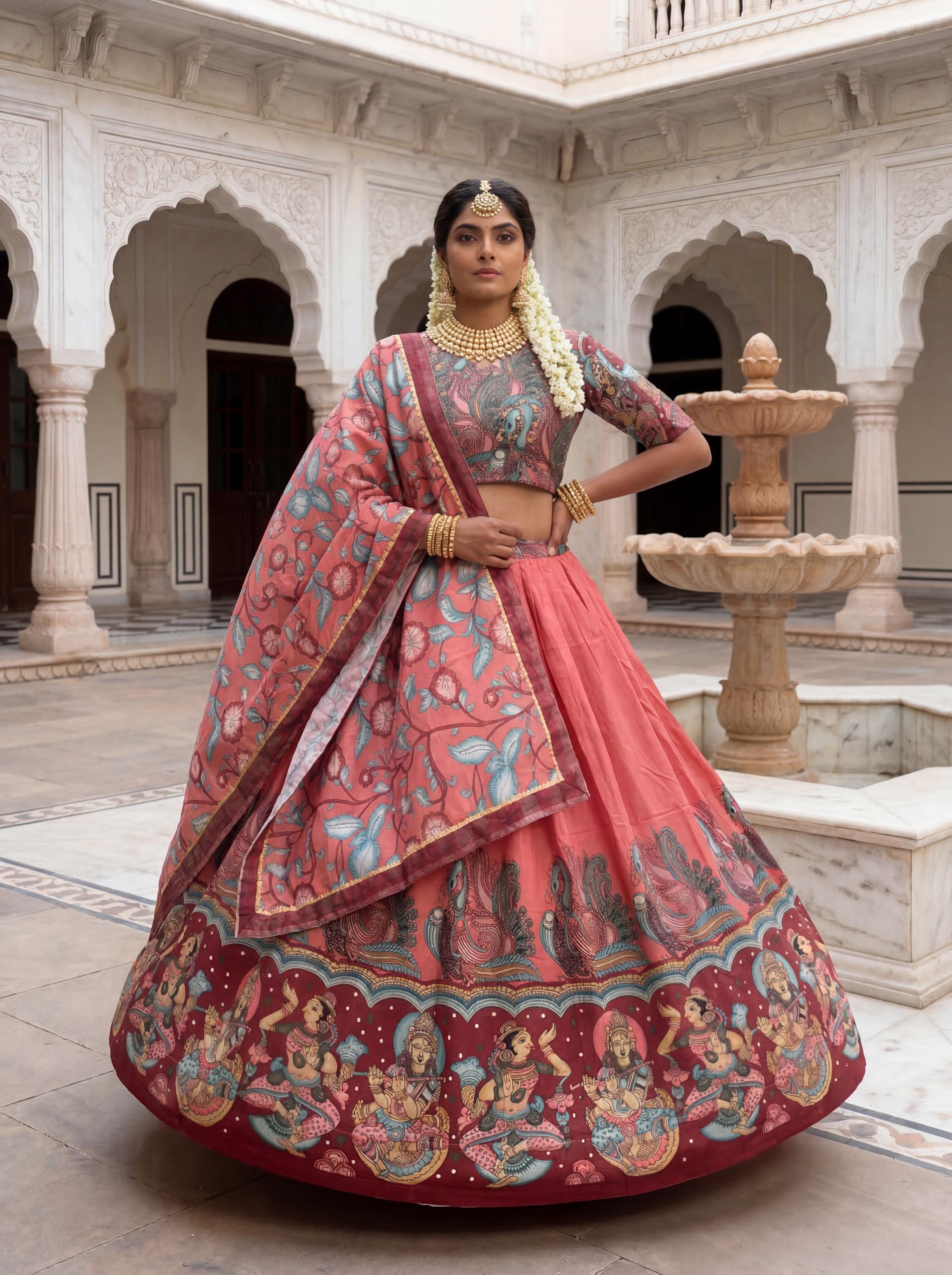 Launching New Kalamkari Lehenga Choli 