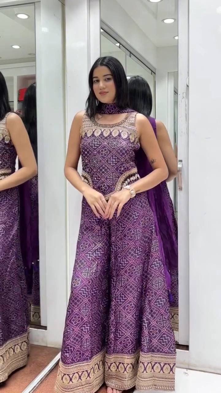 TOP PALAZZO AND DUPATTA SUIT SET