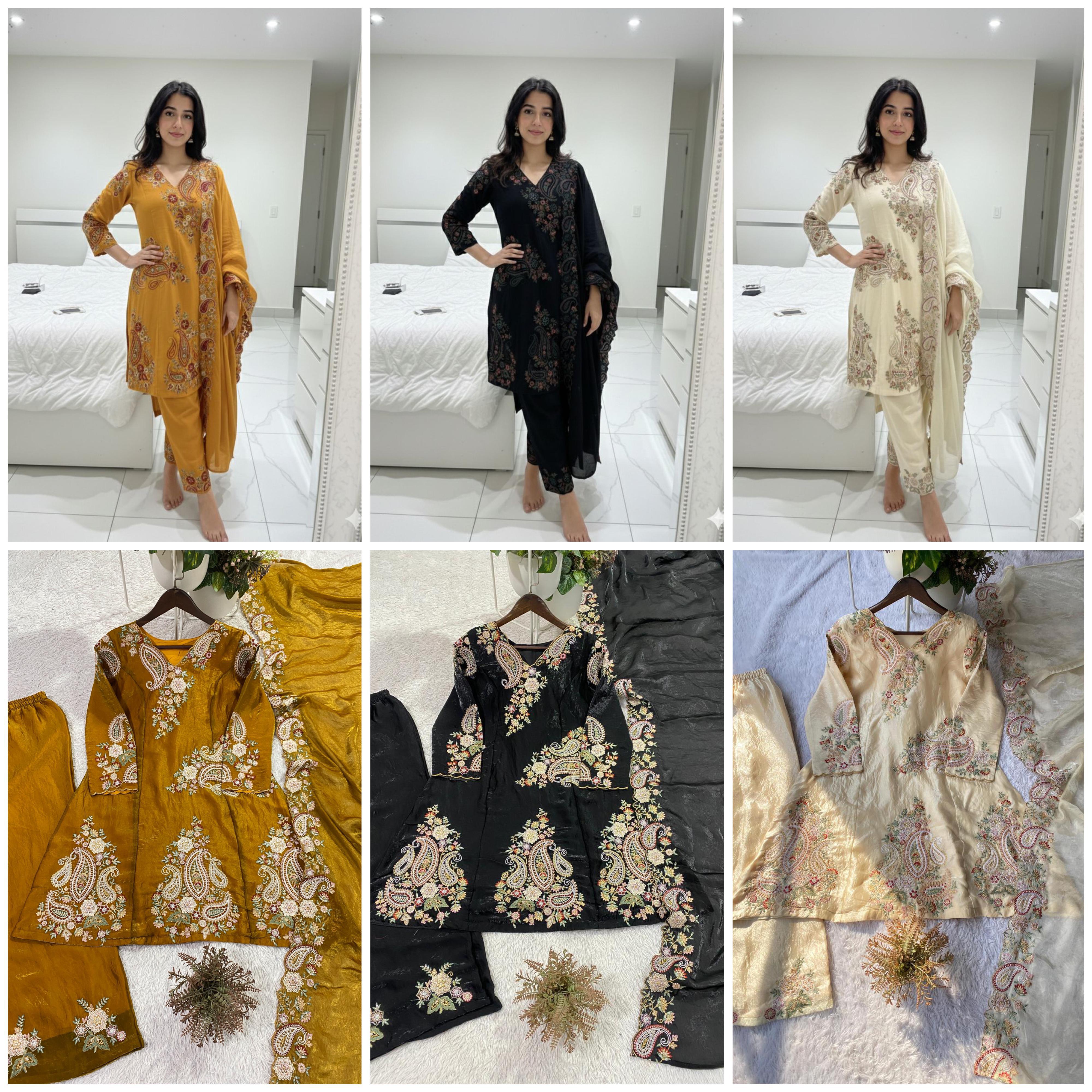 TOP PLAZZO AND DUPATTA IN FENDY