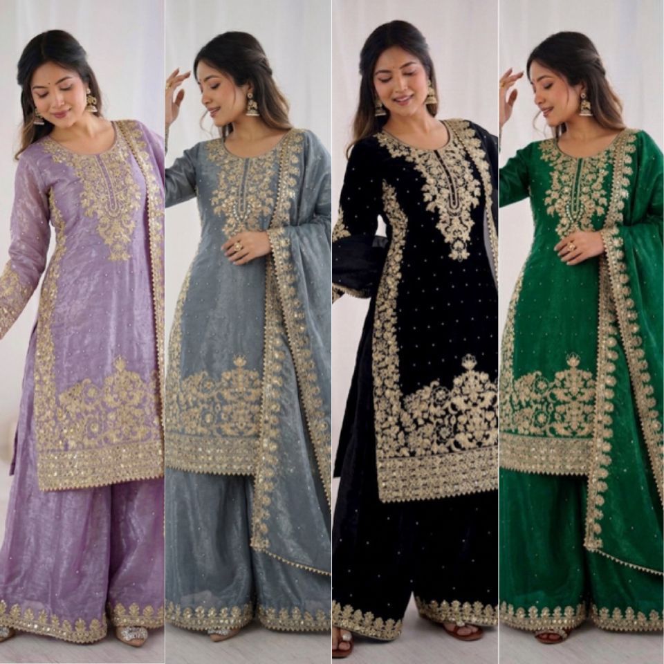  Top-Bottom And Dupatta Set