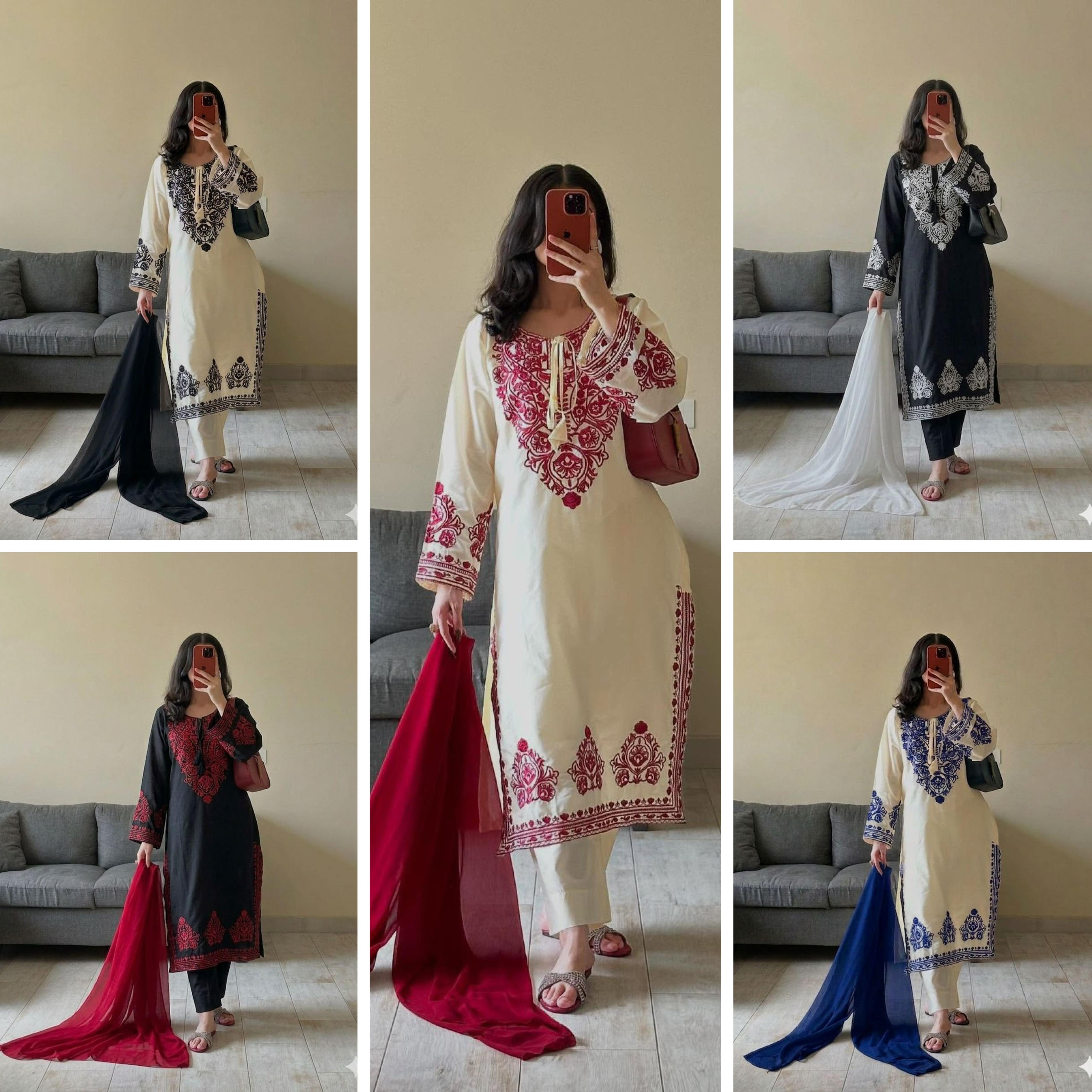  TOP AND PANT WITH DUPATTA PAIR