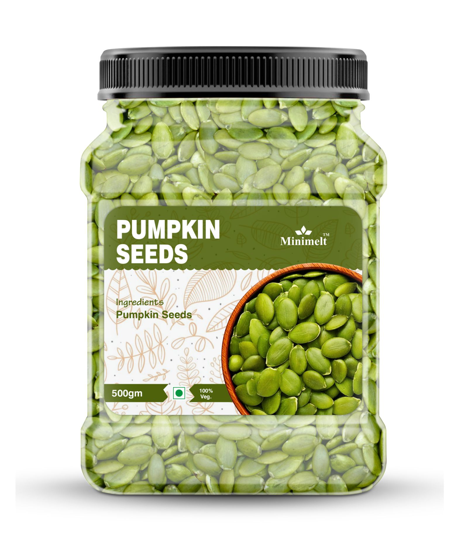 Mini Pumpkins seeds JAR 500g