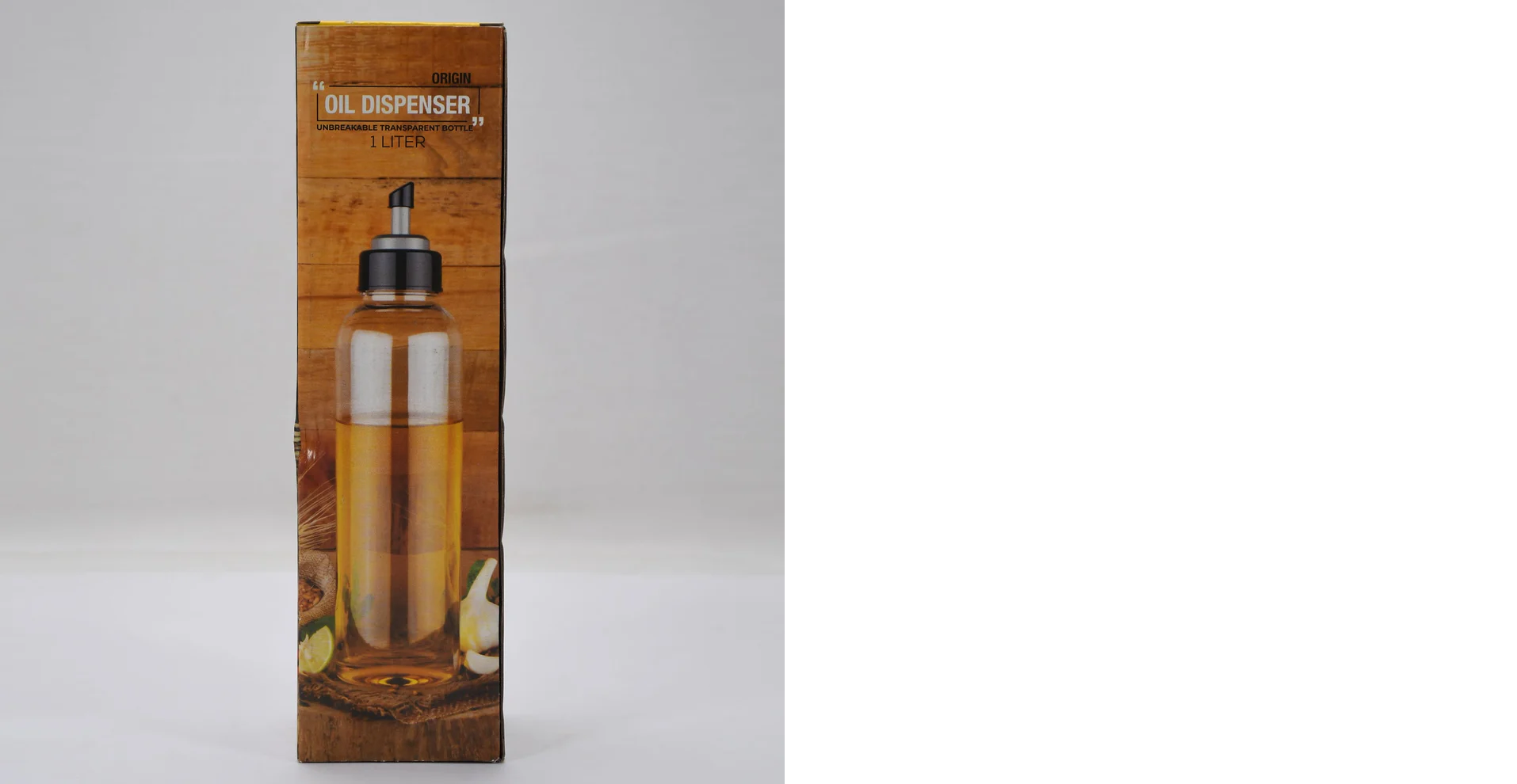 Oil Dispenser Transparent Plastic Oil Bottle | 1 Liter
