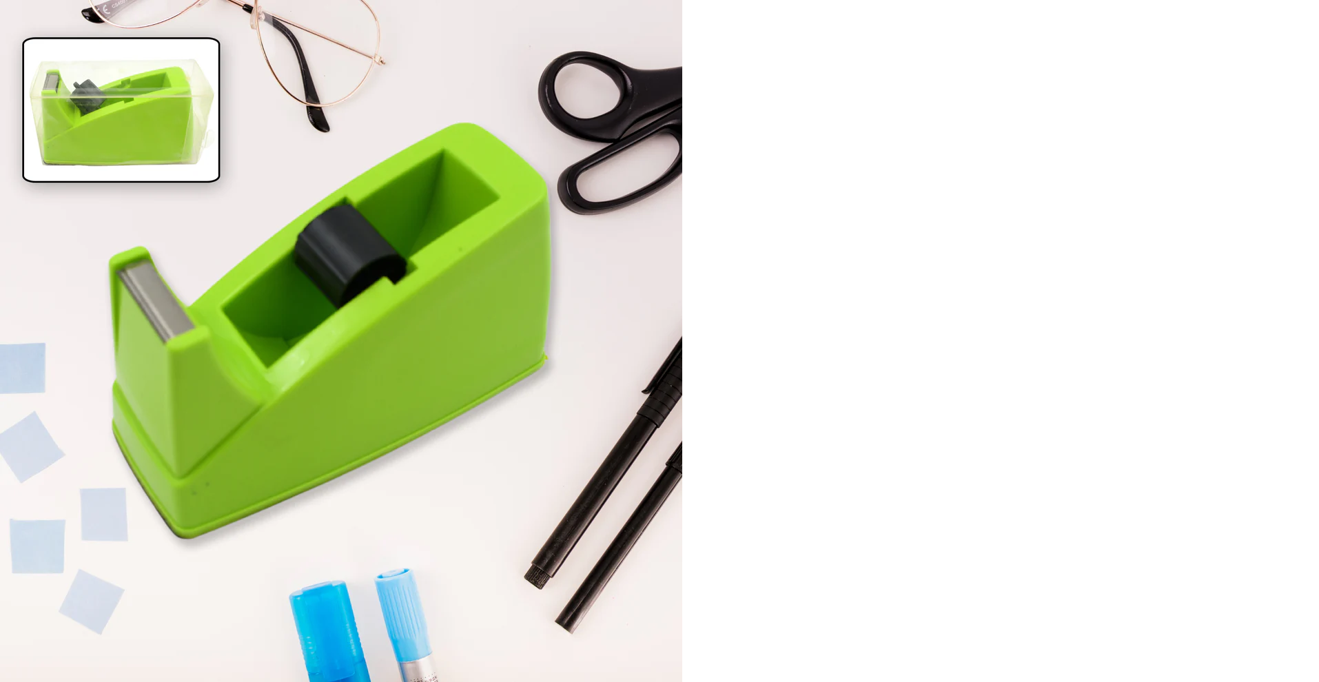 Heavy Duty Plastic Tape Dispenser Cutter for Home, Office & School Use