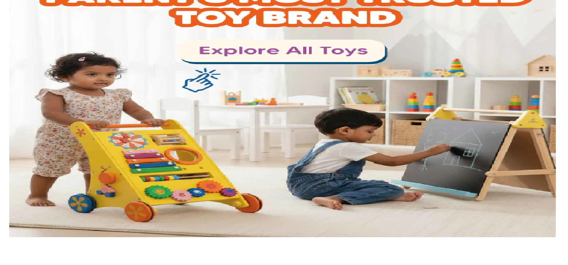 children playing items